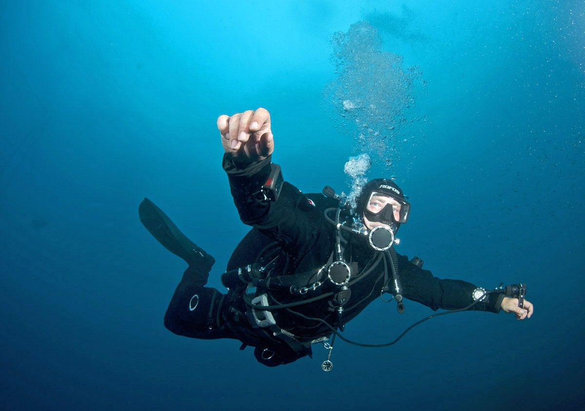 immersione subacquea in mare aperto