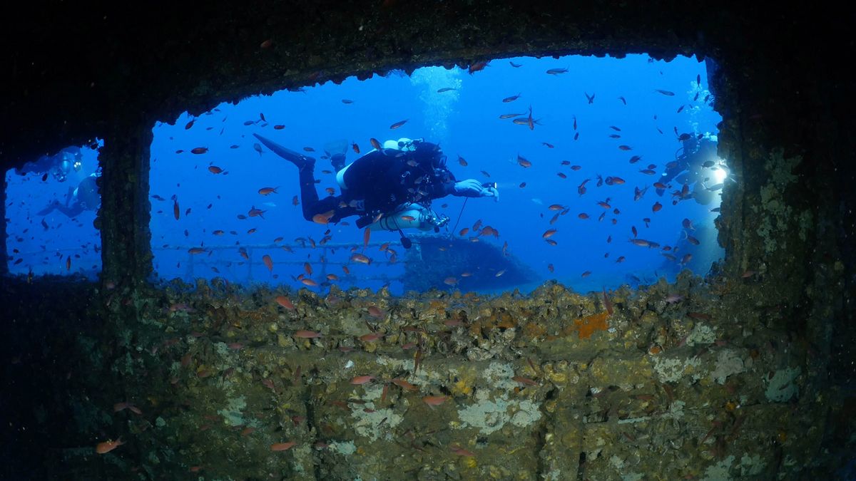 GAV ray assetto subacqueo in penetrazione relitti