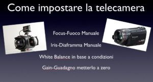 impostare la telecamera