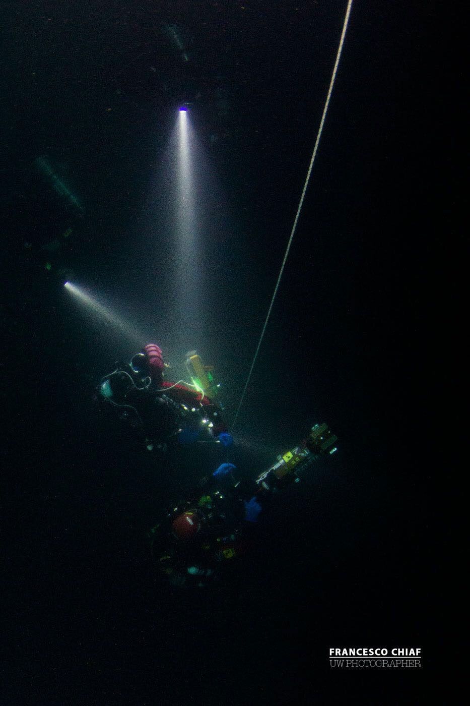record di immersione profonda Luca Pedrali