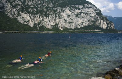 Snorkeling al lago di Lecco