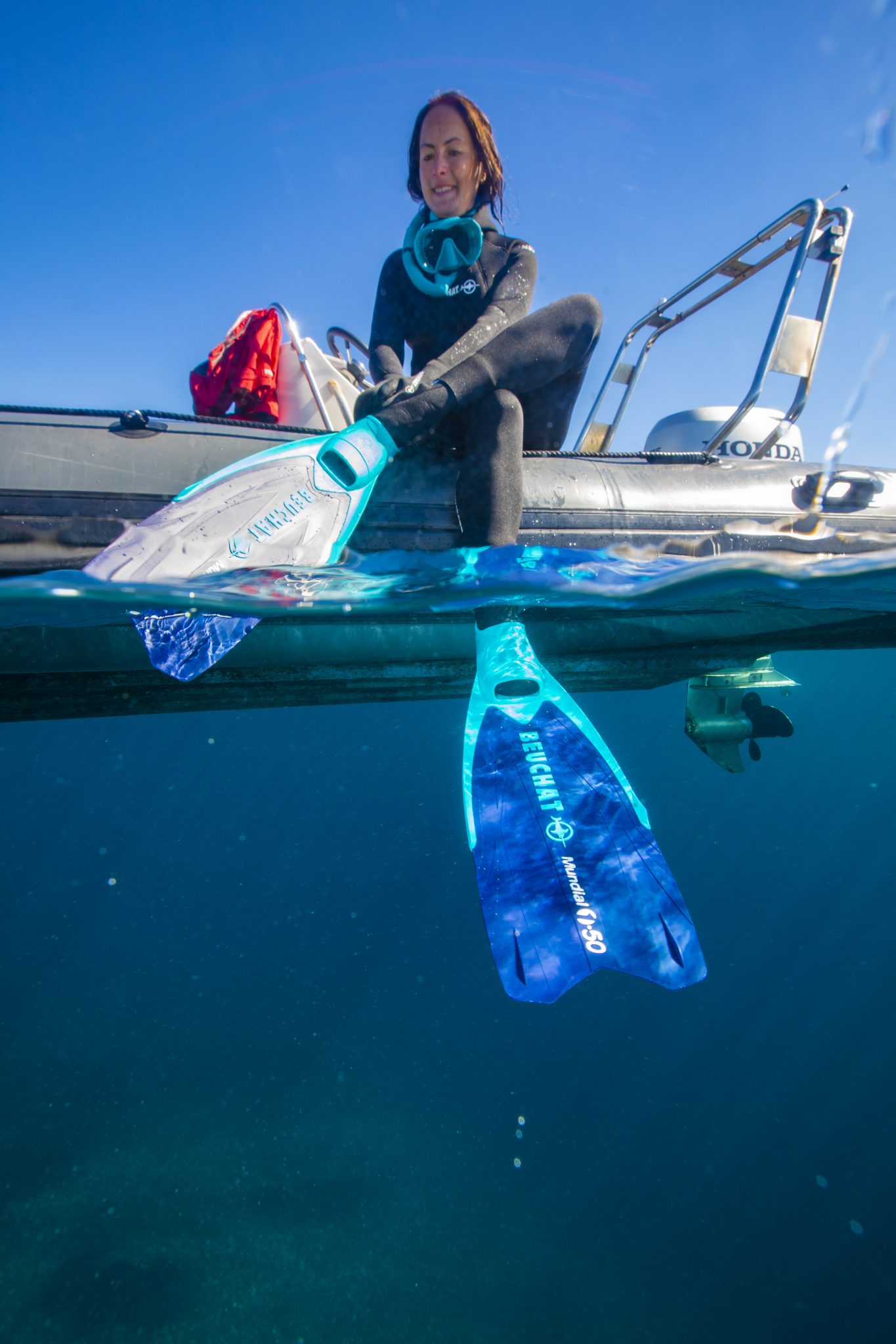 Zaino Apnea Beuchat 40 Litri - Blu Atollo, Per Attrezzatura Subacquea, Francese - Foto 11