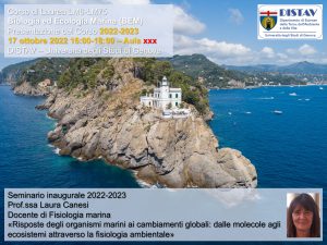 Laurea Magistrale in Biologia ed Ecologia Marina
