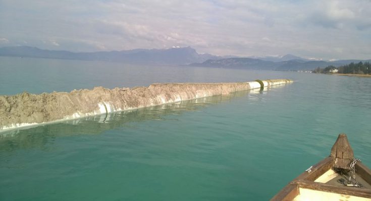 Condotta sotto il lago di garda