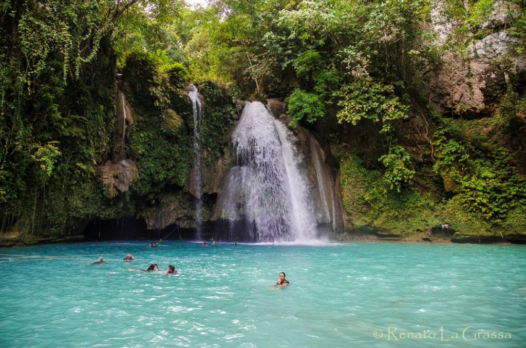 cascata a visaya nelle filippine