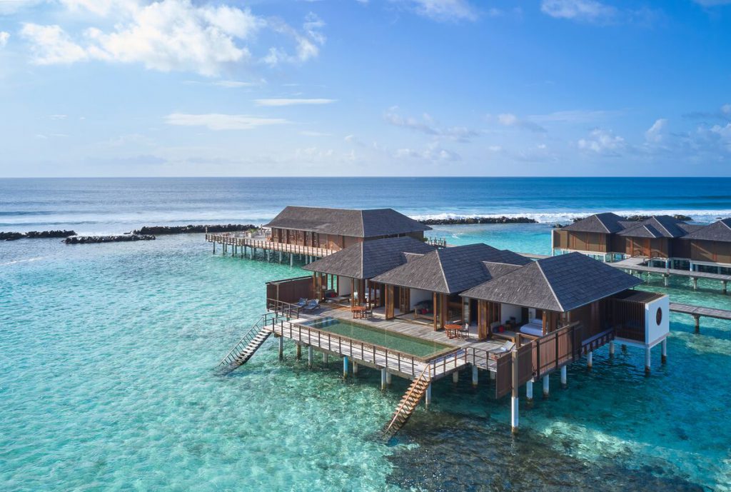 villa resort alle maldive nell'atollo di ari