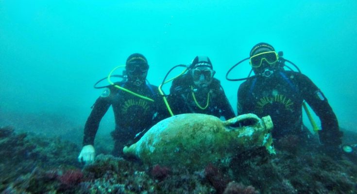 recupero ventotene anfora romana