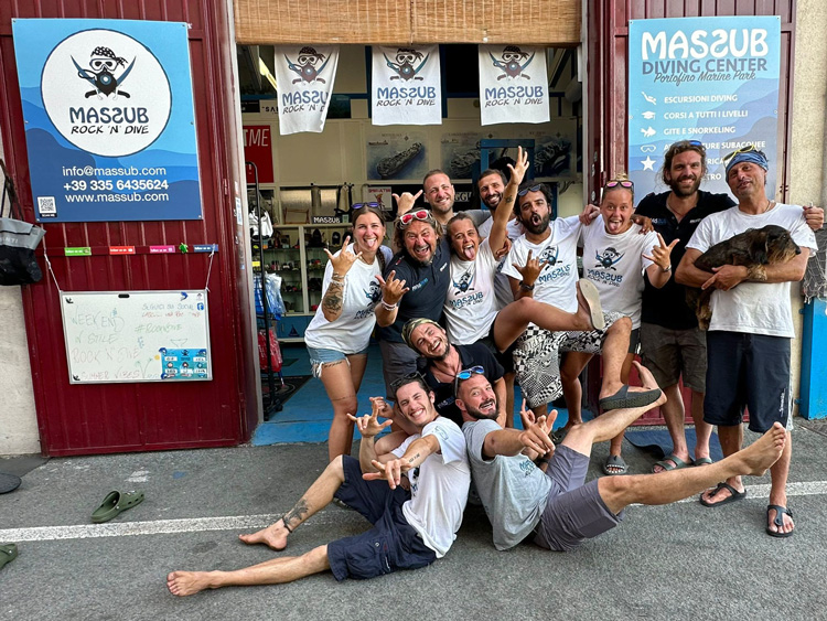 Massub Diving Portofino team Massub Diving Portofino team