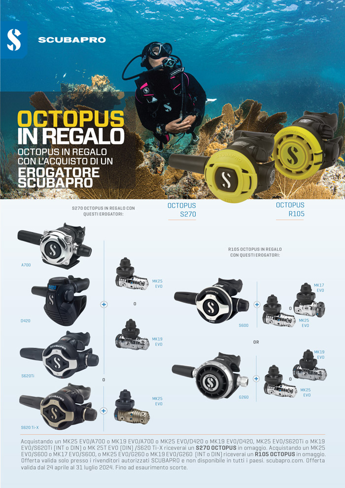 octopus regalo scubapro erogatori