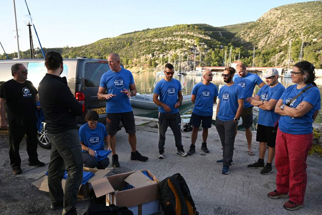 Briefing rimozione allevamento ittico golfo di Saronico