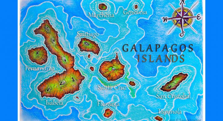 mappa delle galapagos