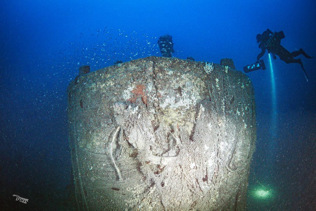 prua relitto finale ligure barcaccia