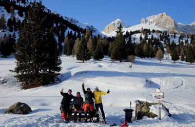 immersione lago antermoia inverno