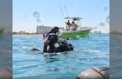 subacquea trascinata barca incidente