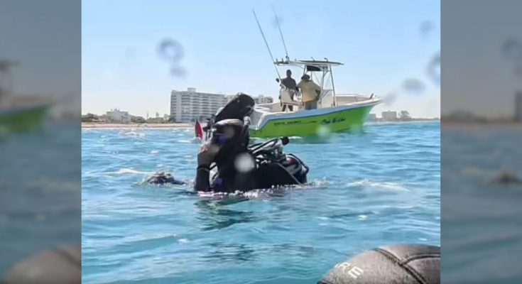 subacquea trascinata barca incidente