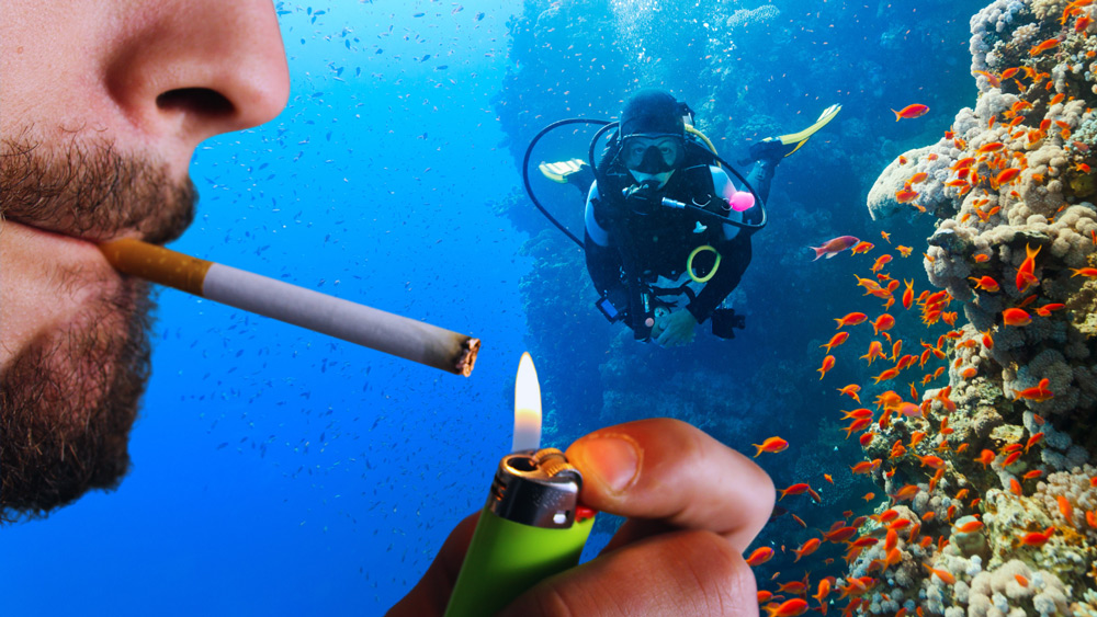 fumare subacquea