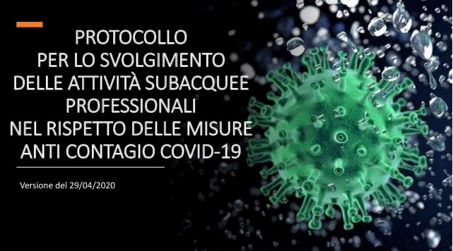 Protocollo per le attività subacquee professionali