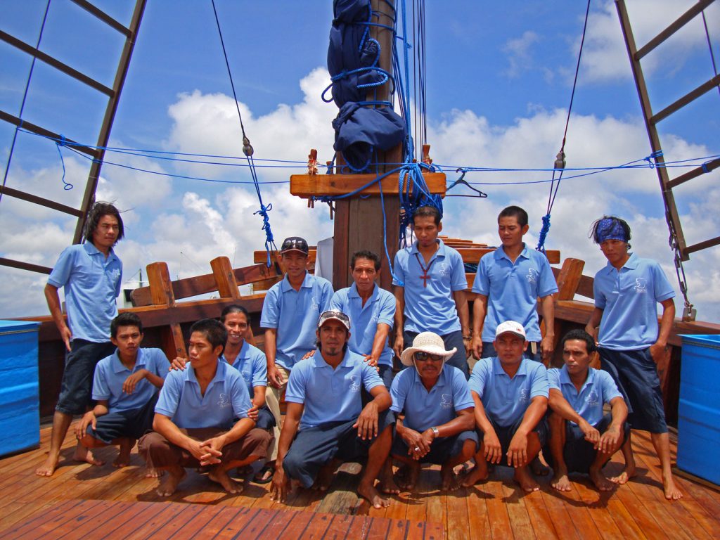 mancia per l' equipaggio subacqueo