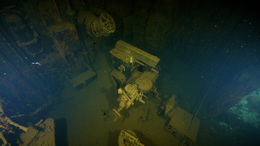 camera macchine relitto haven in profondità