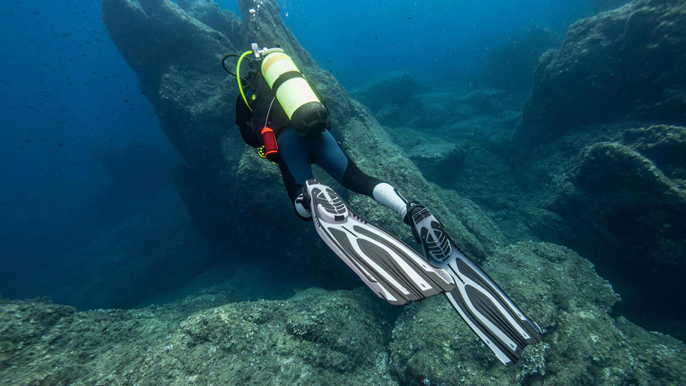 pinne-regolabili-subacquea-500-oh-power-grigie