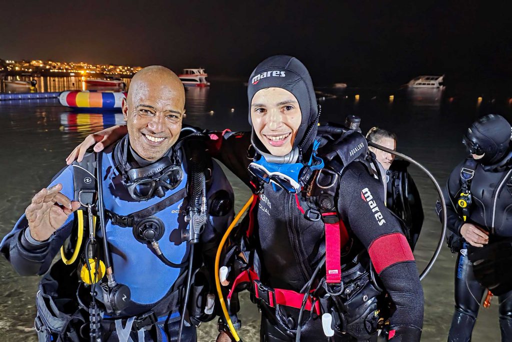 lupo immersione notturna