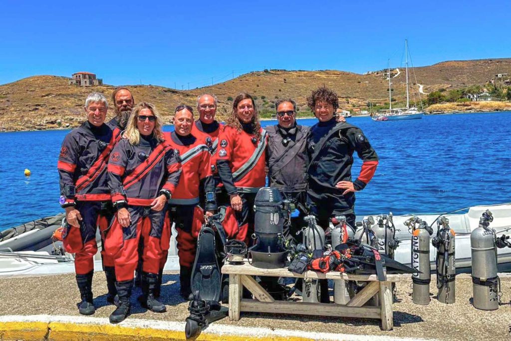 team subacquei tecnici britannic grecia titanic