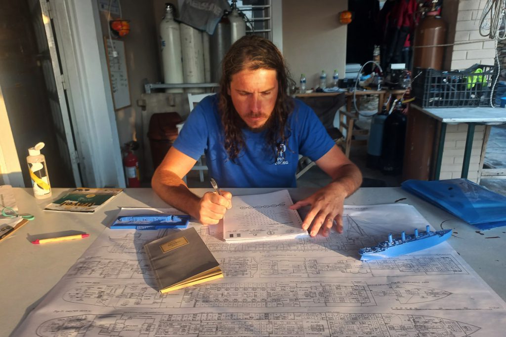 Andrea Murdock Alpini, pianifica le immersioni sul relitto dell'HMHS Britannic 