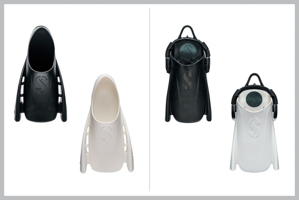 SCUBAPRO Sistema modulare per pinne (MFS):, versione tallone aperto e tallone chiuso