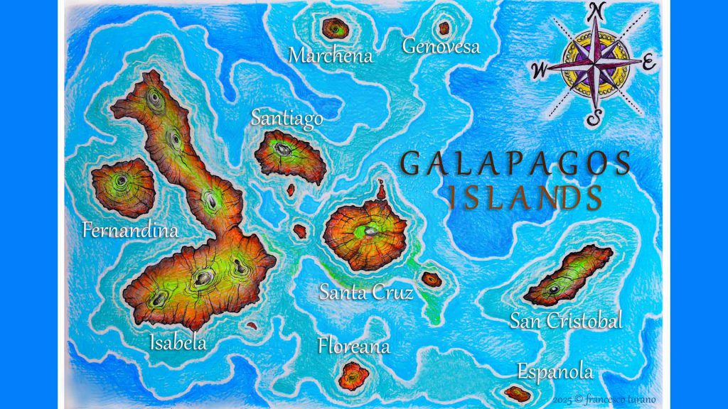 mappa delle galapagos