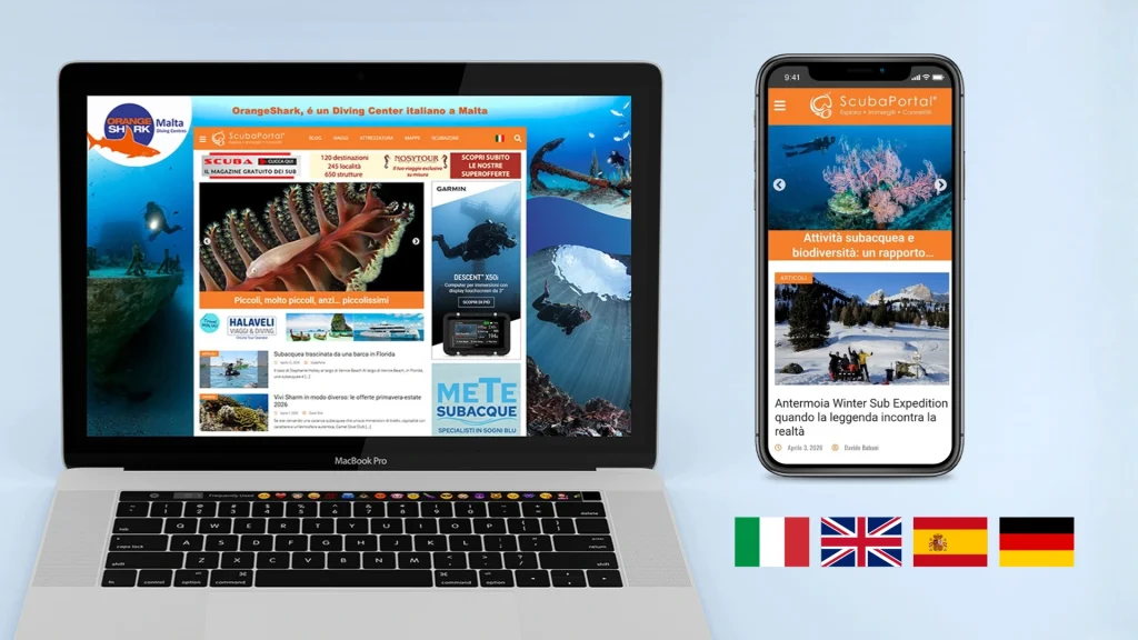nuovo scubaportal multilingua